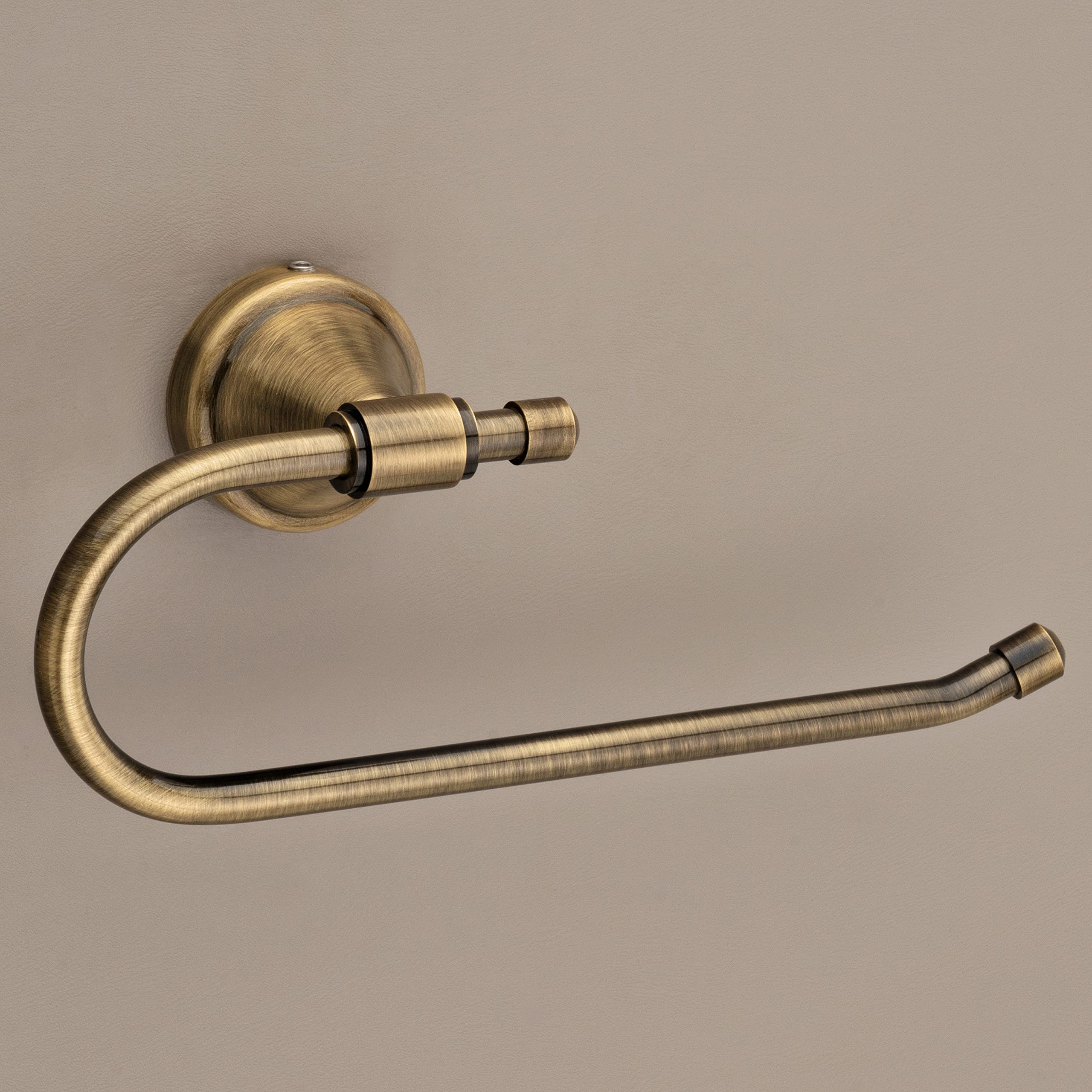 Plantex Stainless Steel 304 Grade Niko Napkin Ring/Towel Ring/Napkin Holder/Towel Hanger/Bathroom Accessories(Brass Antique) - Pack of 1