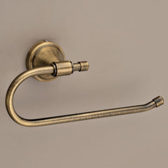 Plantex Bathroom Accessories - Stainless Steel 304 Grade Niko Napkin Holder/Towel Holder/Towel Hanger for Kitchen/Towel Ring (Brass Antique)