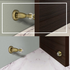 Plantex Magnetic Door Stopper for Home/ 360 Degree Magnet Door Catcher/Door Holder for Main Door/Bedroom/Office and Hotel Door - Pack of 8 (4 inch, Brass Antique)