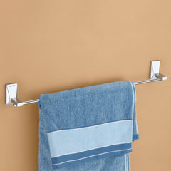 Plantex 304 Grade Stainless Steel 24 inch Single Towel Rod/Towel Bar/Towel Hanger for Bathroom - Crystal (Chrome)