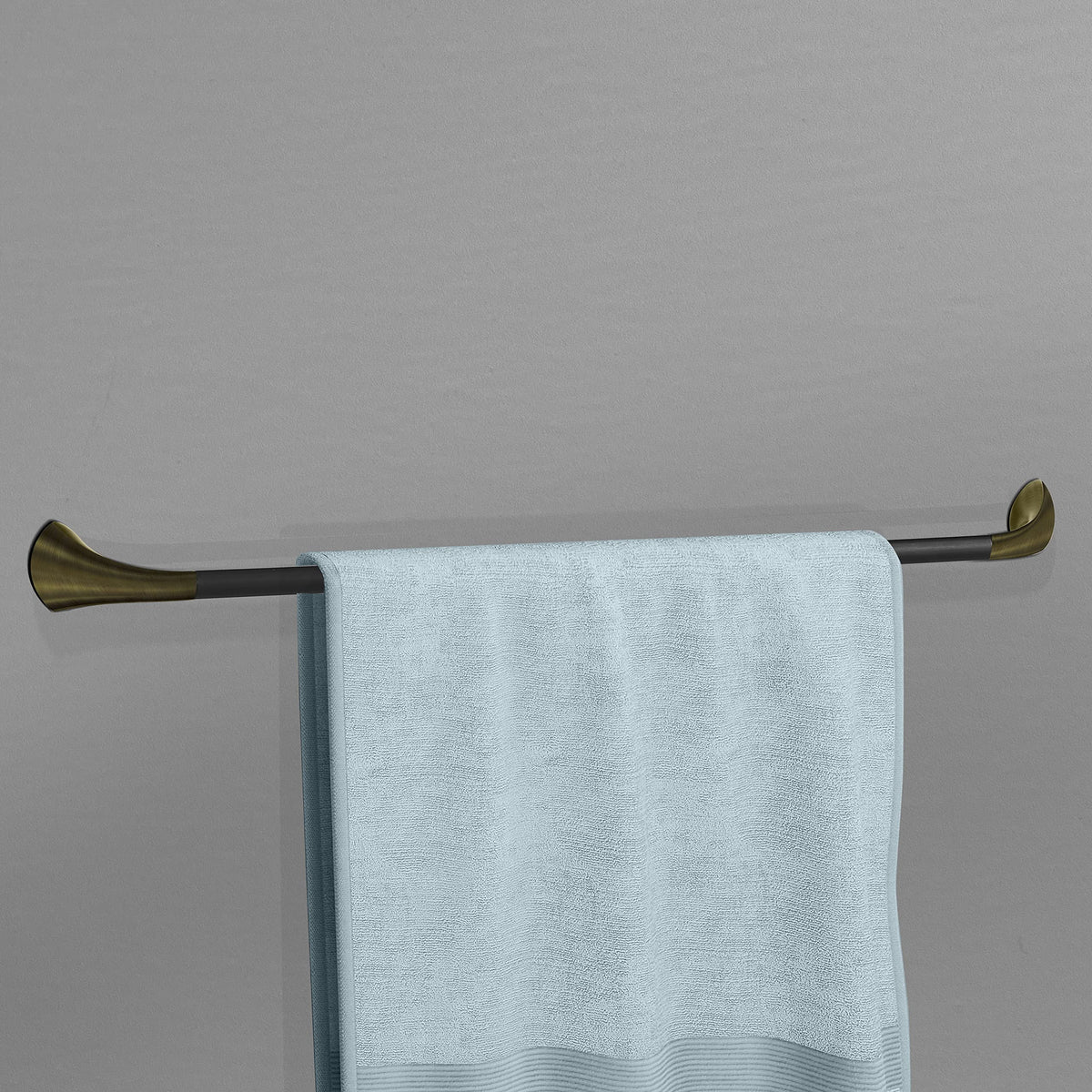 Plantex Fully Brass Smero Towel Rod for Bathroom/Towel Stand/Hanger/Bathroom Accessories (24 Inch-Black Antique)