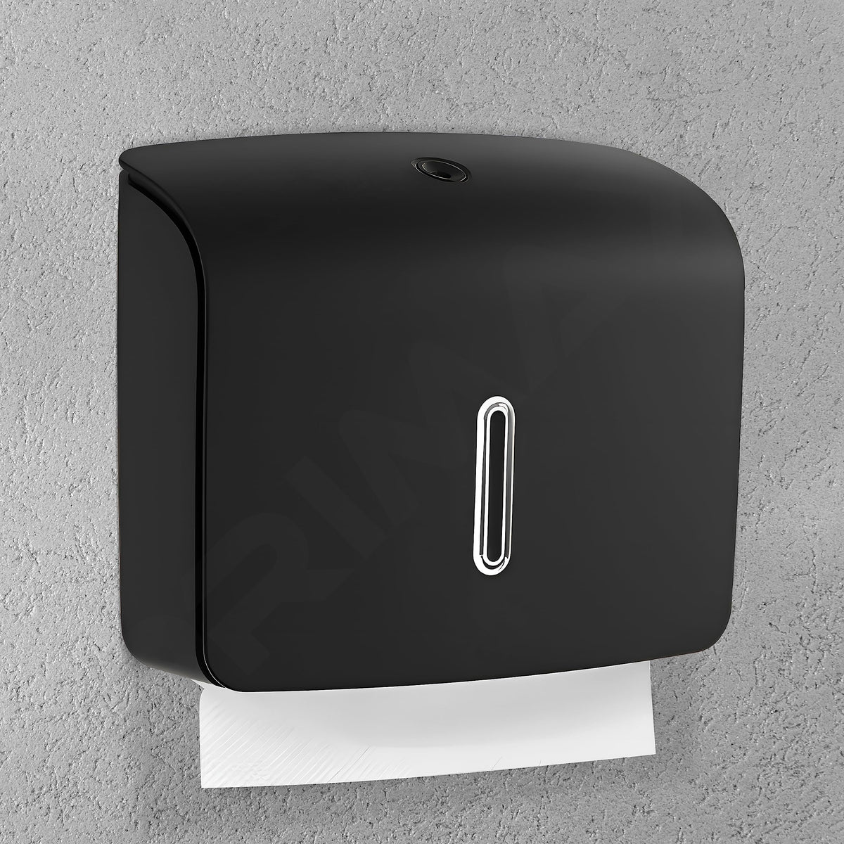 Primax ABS Toilet Paper Roll Holder/Paper Dispenser/Toilet Paper Holder for Bathroom/Hotels/Restaurants/Bathrooms/and Kitchens (APS-K536,Black)