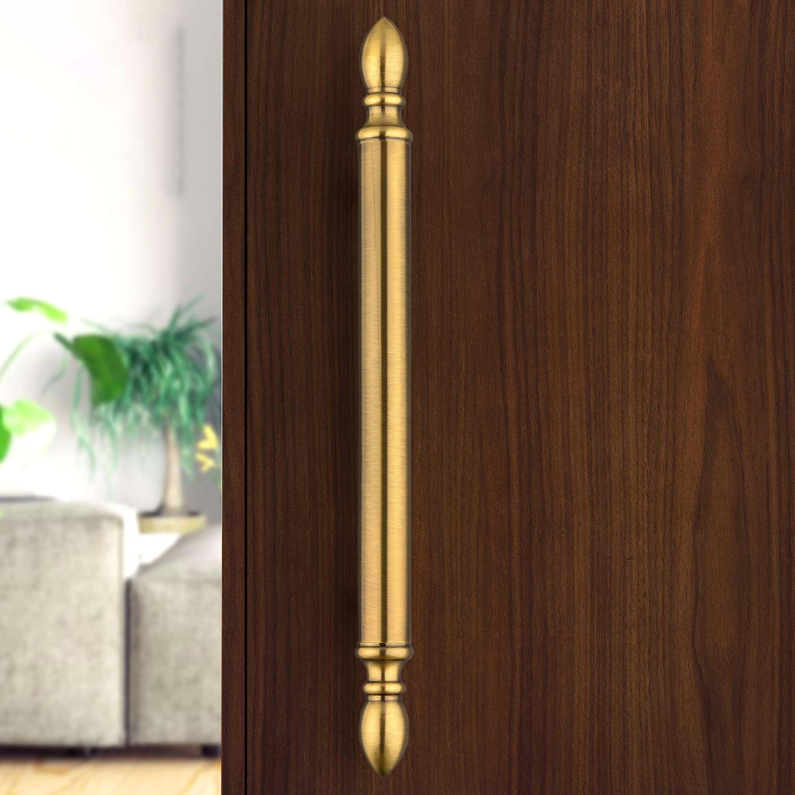 Plantex Altros Main Door Handle/Door & Home Decor/14 Inch Main Door Handle/Door Pull Push Handle – Pack of 1 (106, Brass Antique Finish)