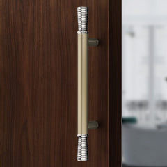 Plantex Main Door Handle/Door & Home Decore/14 Inch Main Door Handle/Pull-Push Handle - Pack of 1 Satin White - Chrome Finish