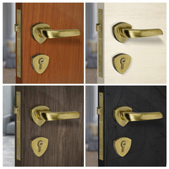 Plantex Door Lock-Fully Brass Main Door Lock with 4 Keys/Mortise Door Lock for Home/Office/Hotel (Sumer-3058, Brass Antique)
