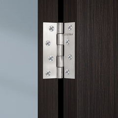 Plantex Heavy Duty Stainless Steel Door Butt Hinges 4 inch x 14 Gauge/2 mm Thickness Home/Office/Hotel for Main Door/Bedroom/Kitchen/Bathroom - Pack of 12 (Satin Matt)