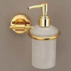 Plantex 304 Grade Stainless Steel Daizy Liquid Soap Dispenser/Shampoo Dispenser/Hand Wash Dispenser/Bathroom Accessories - Pack of 3 (APS-952 - PVD Gold)