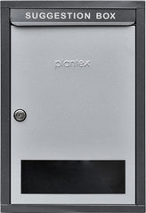 Plantex All in 1 Multipurpose Big Size Letter Box/Complaint Box/Suggestion Box/Donation Box with Lock Table Top or Wall Mount (Grey)