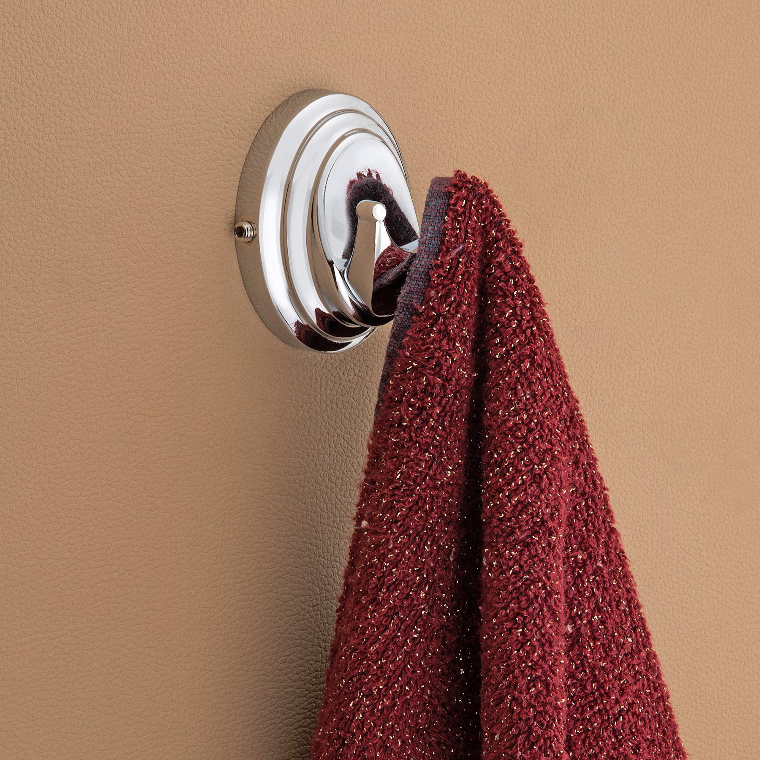 Plantex Stainless Steel 304 Grade Bathroom Accessories Set/Bathroom Hanger for Towel/Towel Bar/Napkin Ring/Tumbler Holder/Soap Dish/Robe Hook (Cubic - Pack of 5)