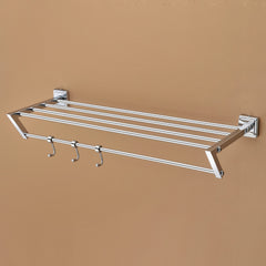 Plantex Stainless Steel 304 Grade Towel Rack for Bathroom/Towel Stand/Hanger/Bathroom Accessories (24 Inch-Chrome) (Stainless Steel, Decan)