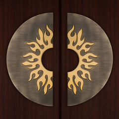 Plantex Pure Brass Door Handle/Door & Home Decor/12 Inch Main Door Handle/Pull-Push Door Handle - (Brass Antique)