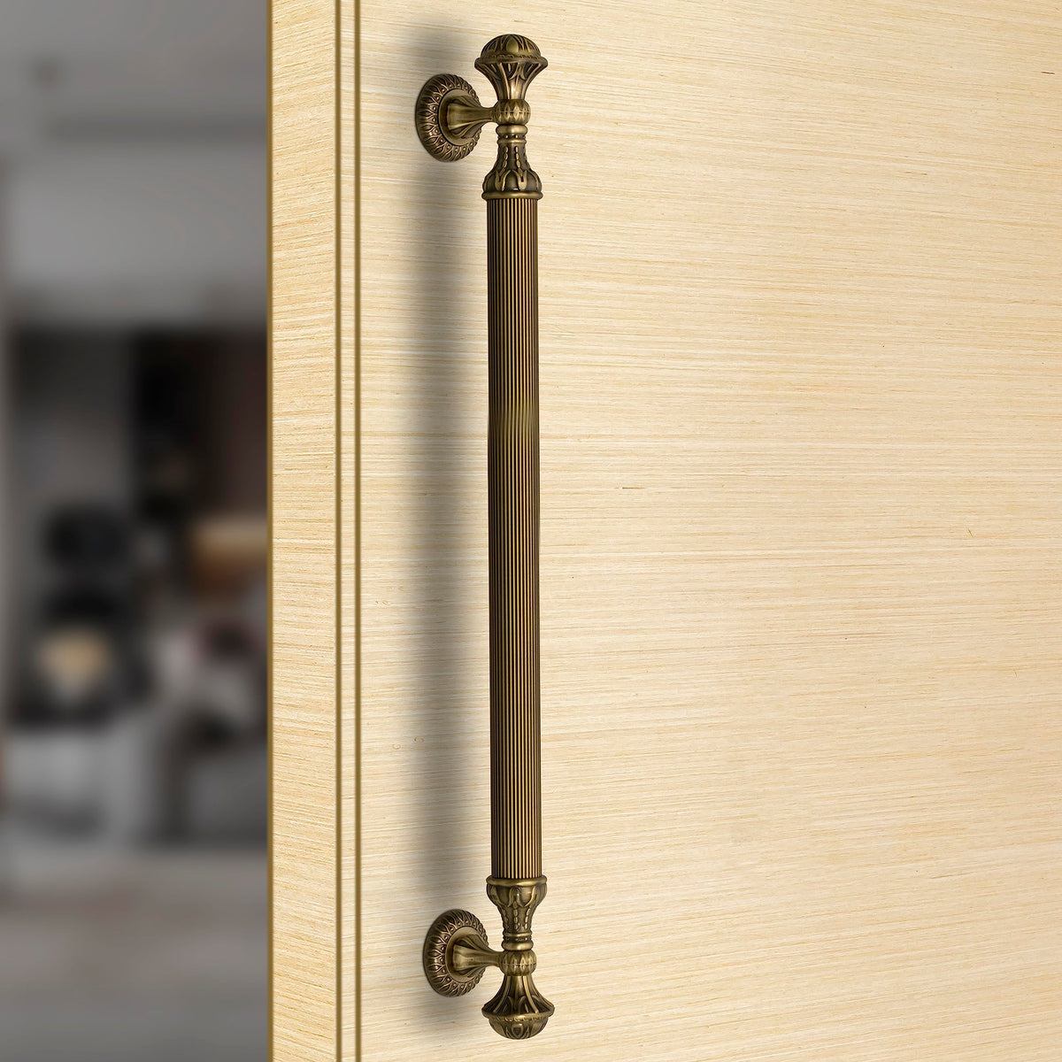 Plantex Door Handle/Door & Home Decor/27.5 Inch Main Door Handle/Door Pull Push Handle – Pack of 1 (320 - Brass Antique Finish)