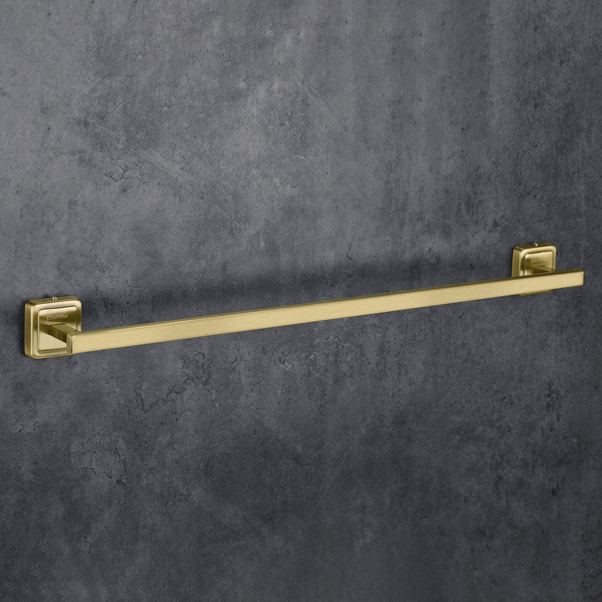 Plantex Stainless Steel 304 Grade Decan Towel Hanger for Bathroom/Towel Rod/Bar/Bathroom Accessories (Brass Antique)