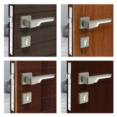 Plantex Door Lock 7093 7 Inch Handle Lock for Door 3 Keys/Mortise Lock for Home Office Hotel (Satin White & Chrome)