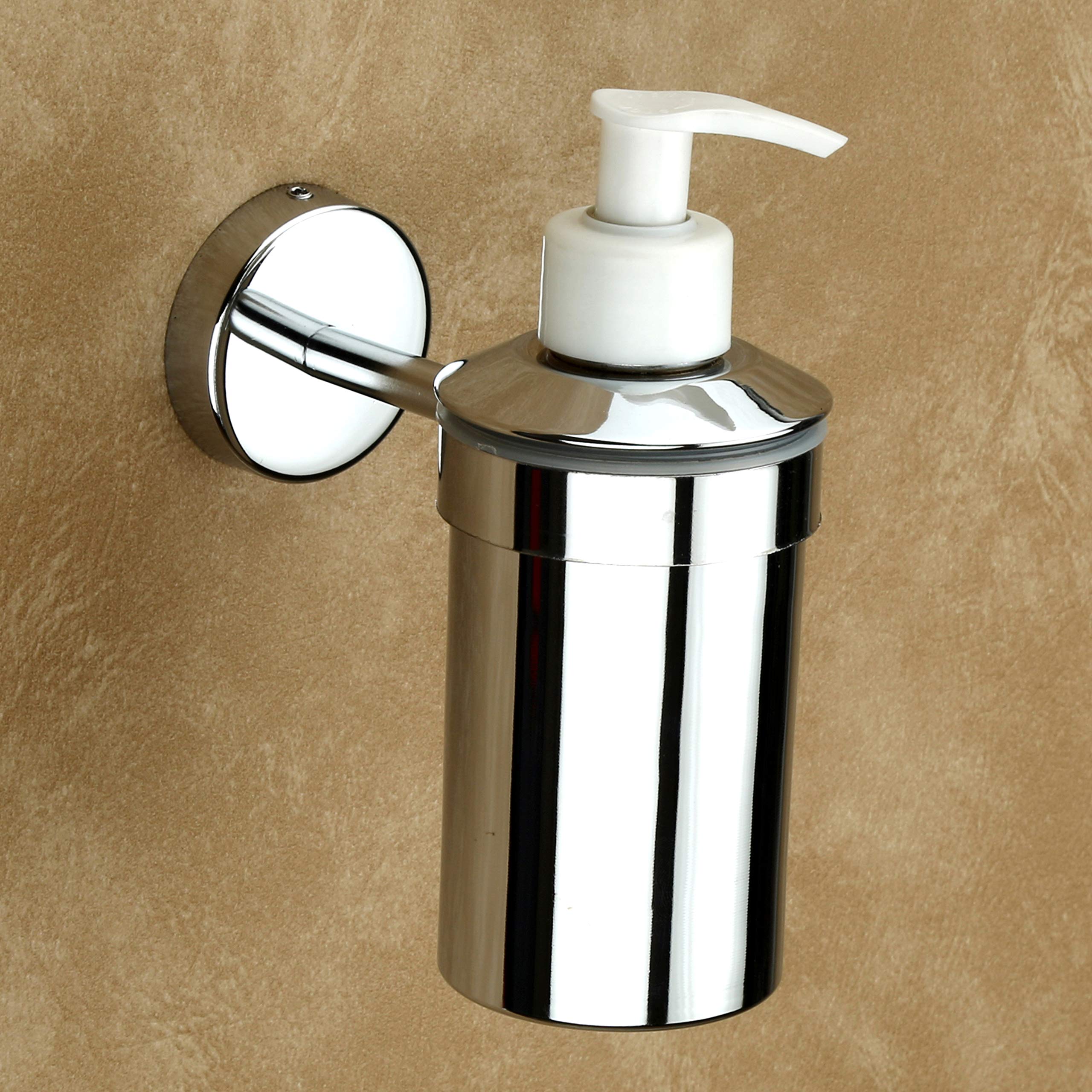 Plantex Brezza Stainless Steel Liquid Soap Dispenser/Shampoo Dispenser/Hand Wash Dispenser/Bathroom Accessories - Chrome (Pack of 1)