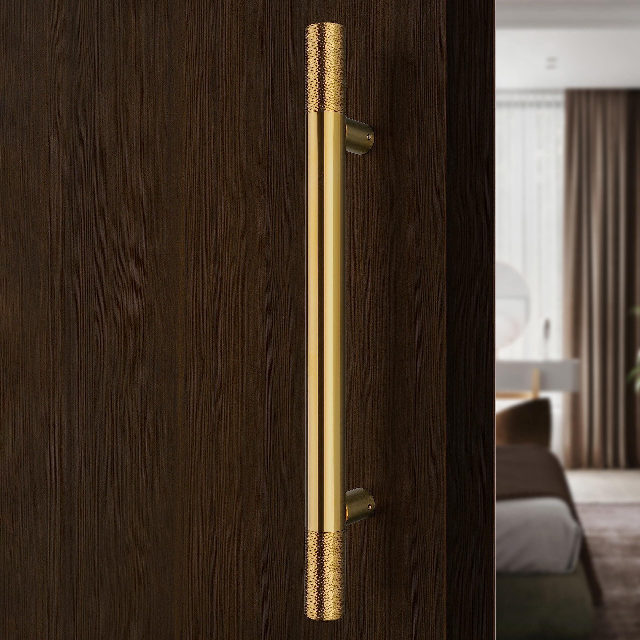 Plantex Heavy Duty Door Handle/Door & Home Decor/18 Inch Main Door Handle/Pull-Push Door Handle - (PVD Gold)