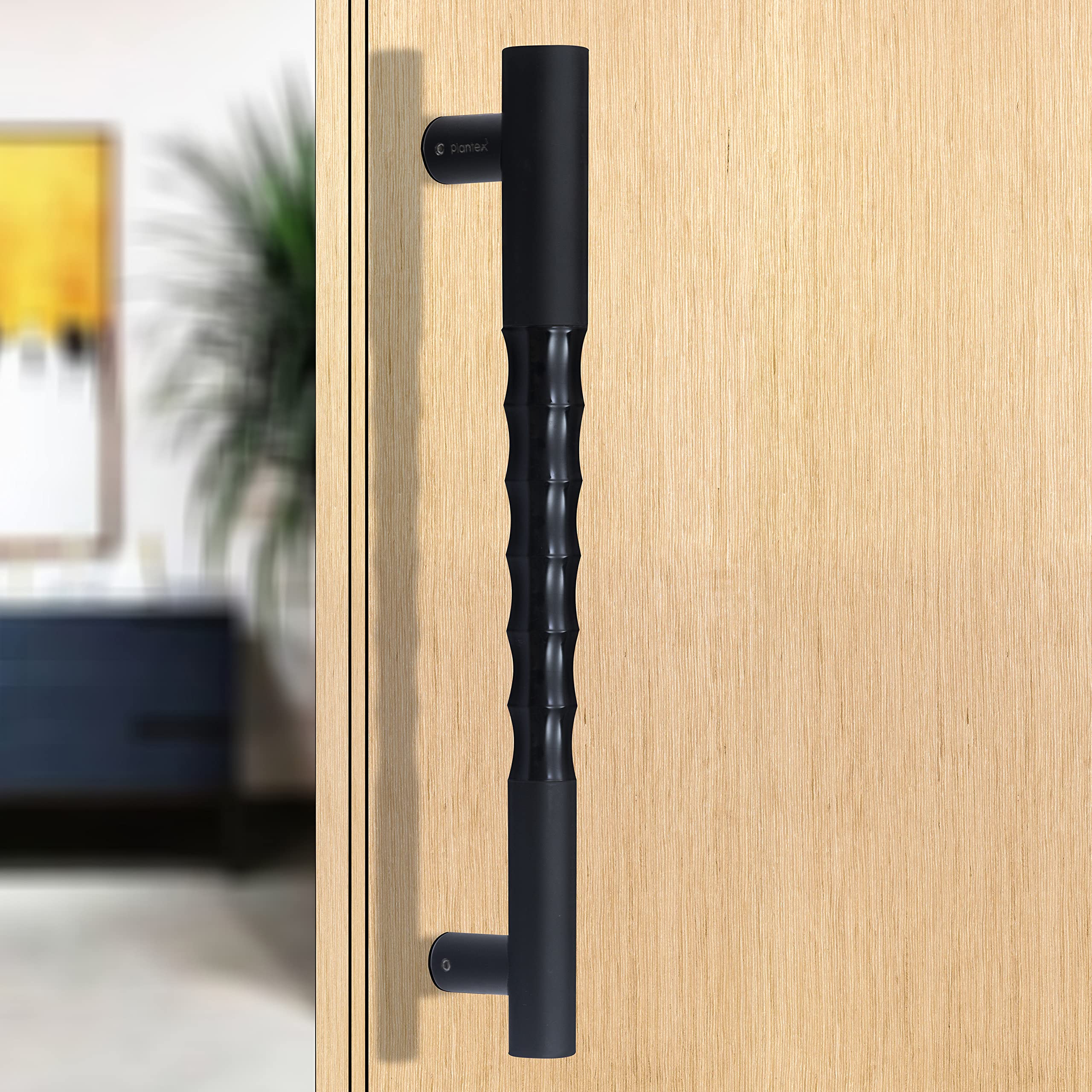 Plantex Heavy Duty Door Handle/Door & Home Decor/14-inches Main Door Handle/Door Pull Push Handle - Pack of 1 ( 217-Black Finish)