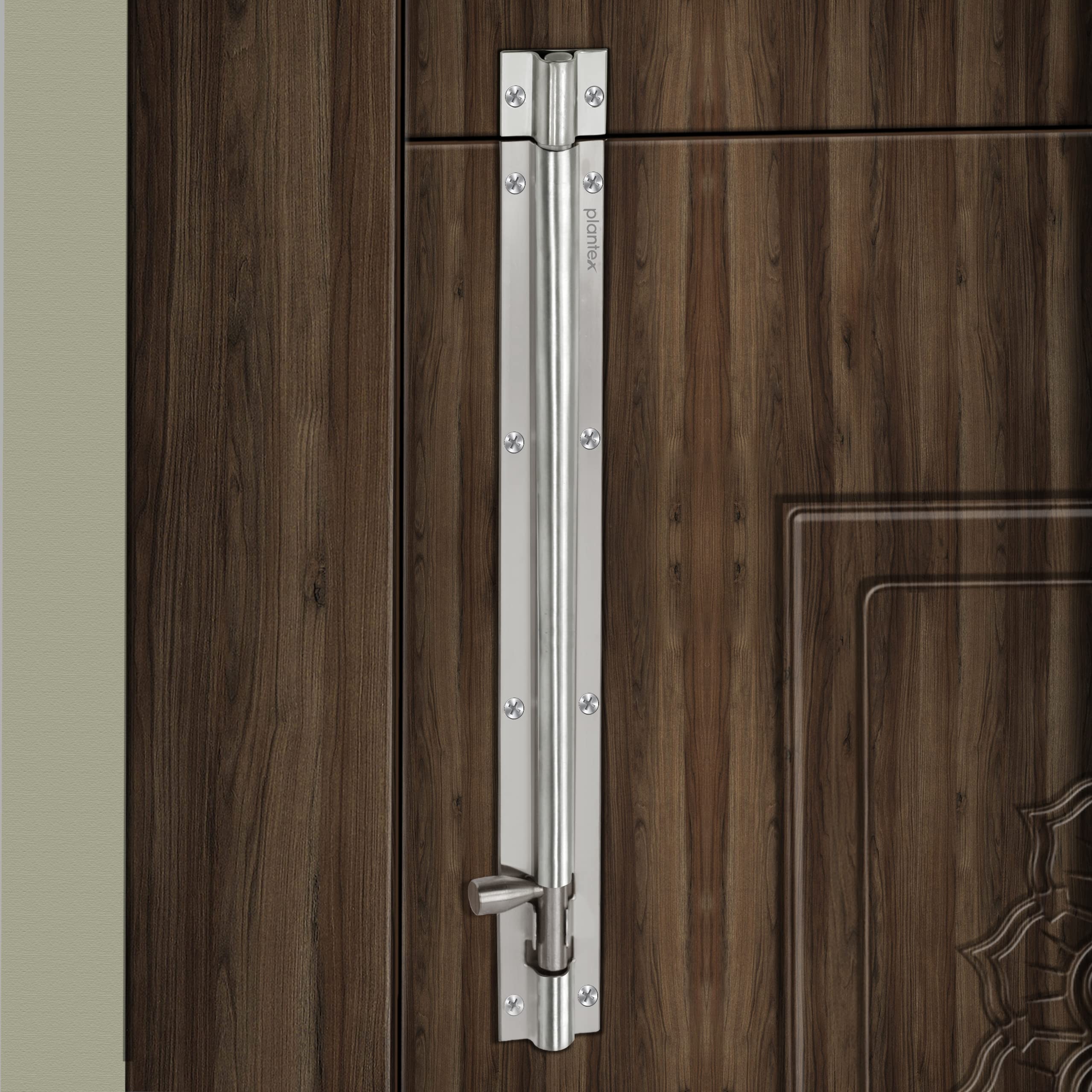 Plantex matt Tower Bolt for Windows/Doors/Wardrobe - 12-inches (Pack of 8)