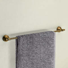 Plantex 304 Grade Stainless Steel Bathroom Accessories Set of 3 - Towel Hanger/Napking Holder/Soap Holder for Bathroom - Niko (Brass Antique)