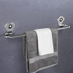Plantex Royal Stainless Steel Bathroom Accessories Set / Bathroom Hanger for Towel / Towel Bar / Napkin Ring / Tumbler Holder / Soap Dish / Robe Hook (Pack of 10)